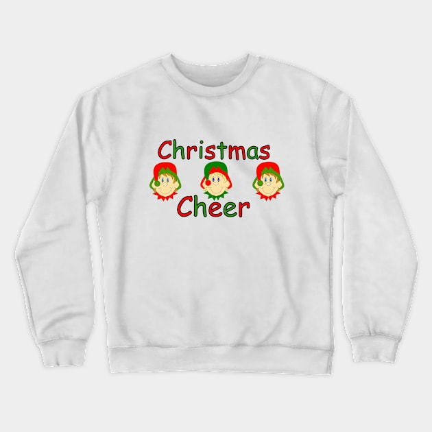 MERRY Christmas Cheer Elf Christmas Gift Crewneck Sweatshirt by SartorisArt1